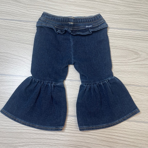 Wrangler Baby Infant Girl Western Flare Ruffle Jeggings Jeans 3-6 Months - Picture 3 of 8